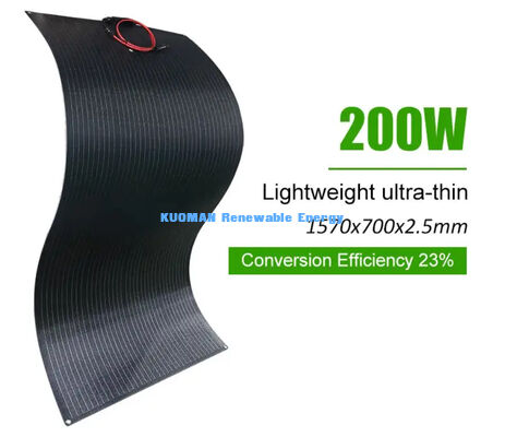 Wytrzymały elastyczny panel słoneczny o mocy 200 W dla mieszkań poza siecią