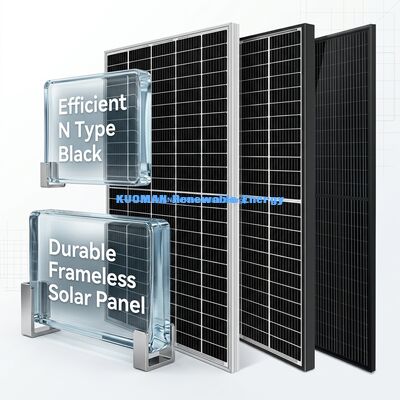 Panel słoneczny 500W-600W o wydajności 22% i odporności na warunki atmosferyczne IP65 do produkcji energii przemysłowej