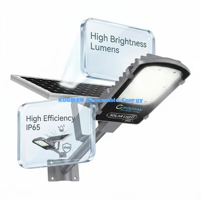 Wodoodporna lampa uliczna LED IP65 300W-500W z baterią LiFePO4 i panelem słonecznym