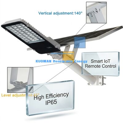 IP65 wodoodporne światło uliczne słoneczne LED 100-500W Dostosowywalne z 2700-6000K CCT do oświetlenia ogrodowego i drogowego