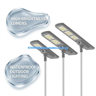 All In One LED Solar Street Light 220lm/W IP65 wodoodporny z 2-3 dniami deszczowymi