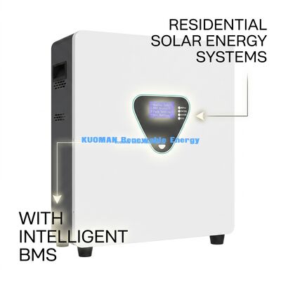 Akumulator LiFePO4 montowany na ścianie z 6000 cyklami i 48V 200Ah do magazynowania energii w domu i hybrydowych systemów solarnych