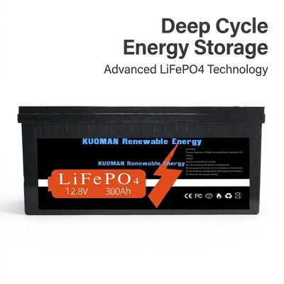 Niestandardowa bateria litowa 12V 300Ah z energią 3840Wh i żywotnością 8000 cykli do przechowywania energii