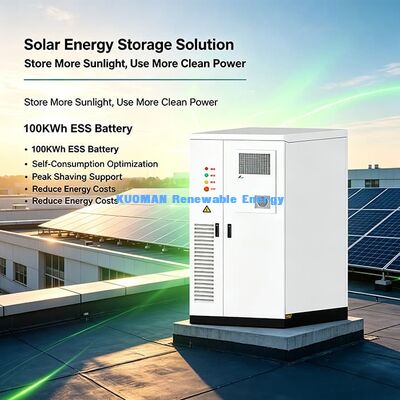 107.52KWh Zintegrowany gabinet magazynujący energię ESS PV 50KWp wejście do optymalizacji mocy budynków komercyjnych