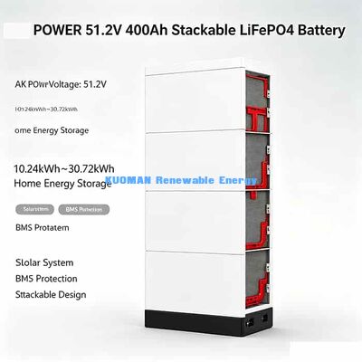 Akumulator LiFePO4 51.2V z możliwością rozbudowy 10.24kWh–30.72kWh | Domowy magazyn energii słonecznej 10 lat gwarancji
