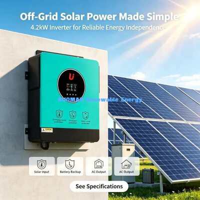 24V hybrydowy bateryjny inwerter słoneczny 4200W