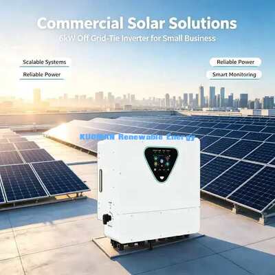Falownik hybrydowy 6KW 98% Wysoka Wydajność 50-450VDC Wejście PV Klasa IP65