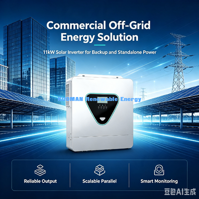 11KVA Inwerter słoneczny poza siecią PV 500V Max Dual AC Output Inwerter hybrydowy