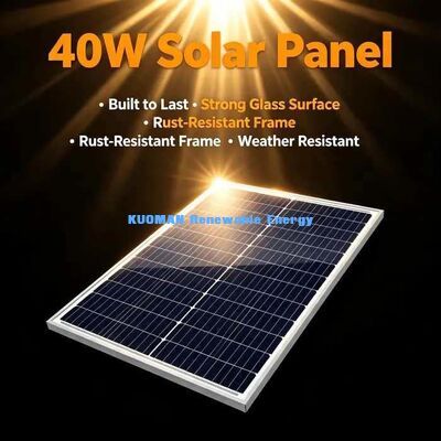 40-wattowy monokrystaliczny panel fotowoltaiczny o niskiej wydajności światła