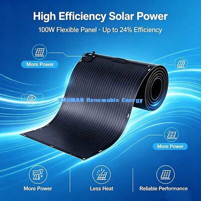 Lekki, giętki panel słoneczny 105W, wtyczka MC4