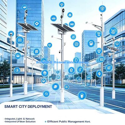 Inteligentny słoneczny słup 02 ∙ Napędzany energią słoneczną zintegrowany słup IoT dla parków, wiosek i obszarów publicznych
