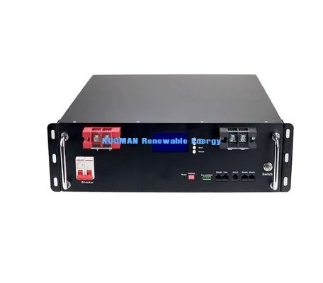 KM 48V 100Ah Akumulator LiFePO4 Moduł Rackowy Głębokie Cykle 8000 razy