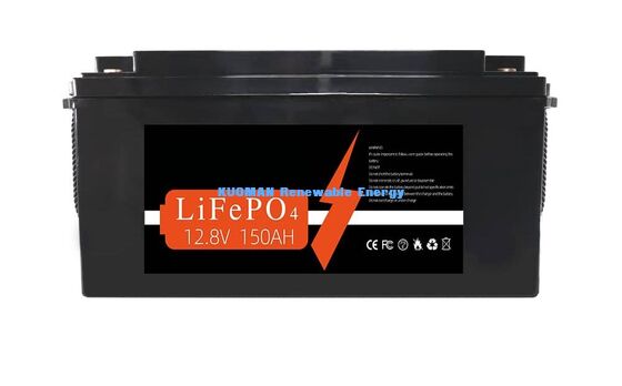 Akumulator KM 1920Wh 12V 150Ah Akumulator litowy głęboki cykl z 8000 cyklami do przechowywania energii i zasilania RV / wózka widłowego / wózka golfowego / jachtu