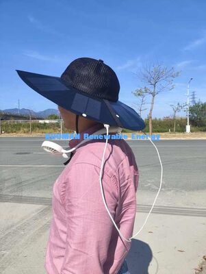 KM New Folding Portable Rechargeable Solar Cap