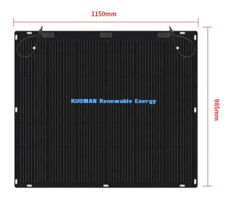 800W elastyczny panel słoneczny z IP68 wodoodporny i 360 stopni gięty dla dachu RV Marine