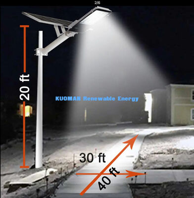 IP65 wodoodporne światło uliczne słoneczne LED 100-500W Dostosowywalne z 2700-6000K CCT do oświetlenia ogrodowego i drogowego