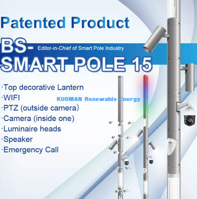 zewnętrzne inteligentne słoneczne czujniki WiFi inteligentne słupki uliczne