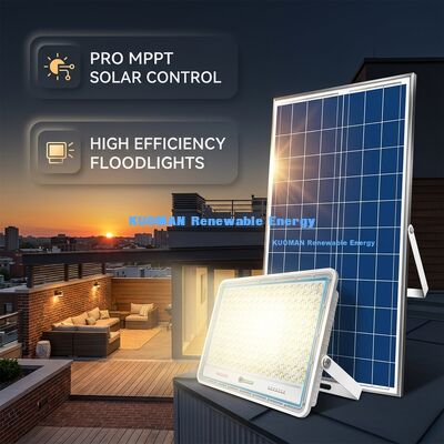 Wydajny 120LM/W Jasny Reflektor Solarny z Wodoodpornością IP65 i Kontrolerem PRO MPPT