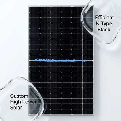 Niestandardowe Monokrystaliczne Panele Słoneczne 400-500W o Wydajności 22% i Konstrukcji Half-Cut Cell