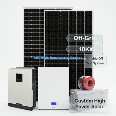 10Kw monokrystaliczny układ paneli słonecznych z krzemowym ogniwem z IP65 odpornością na warunki pogodowe dla domowego przechowywania baterii słonecznych