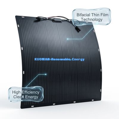 200W Dwustronny Elastyczny Panel Słoneczny - Polikrystaliczny Panel Słoneczny do Odnawialnej Czystej Energii