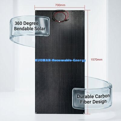 100W 210W Wodoodporny panel słoneczny IP68 Elastyczny panel fotowoltaiczny z cienkiej folii do podróży i domu