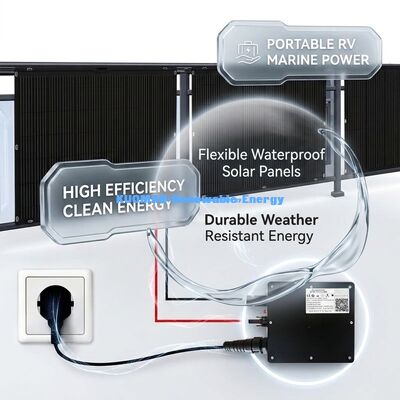 200W wysokiej wydajności giętki panel słoneczny do odnawialnej czystej energii