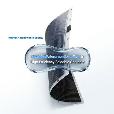 Panel słoneczny bifacjalny elastyczny, zginany o 360 stopni, 200W, wodoodporny IP68 z włóknem węglowym