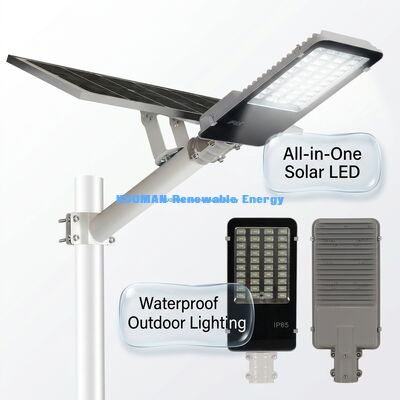 IP65 wodoodporne światło uliczne słoneczne LED 100-500W Dostosowywalne z 2700-6000K CCT do oświetlenia ogrodowego i drogowego