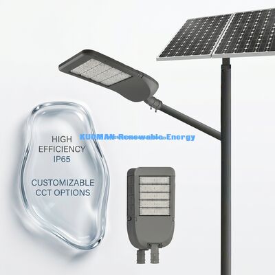 50W IP65 Wodoodporna aluminiowa lampa uliczna solarna z technologią LED do oświetlenia dróg zewnętrznych