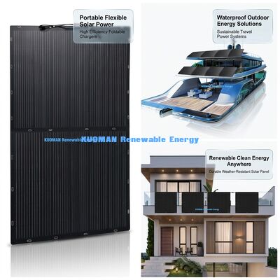 200W Dwustronny Elastyczny Panel Słoneczny - Polikrystaliczny Panel Słoneczny do Odnawialnej Czystej Energii