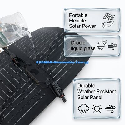 100W ETFE Pokryty Giętki Elastyczny Panel Słoneczny do Wspinaczki Górskiej i Overlanding