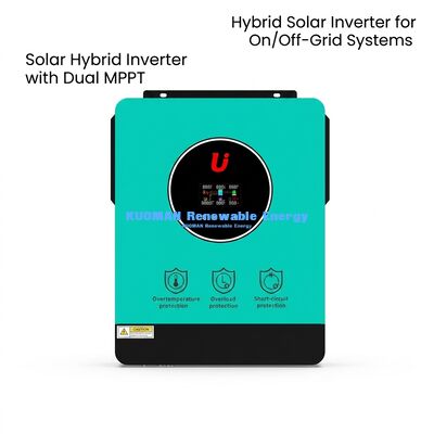 Inwerter hybrydowy o mocy 4200W/6200W z ochroną przed zaciemnieniem i wyjściem czystej fali sinus dla systemów słonecznych