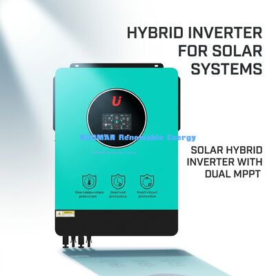 10 kW hybrydowy inwerter słoneczny o wydajności 98% i potrójną ochronę dla systemów sieciowych i poza siecią