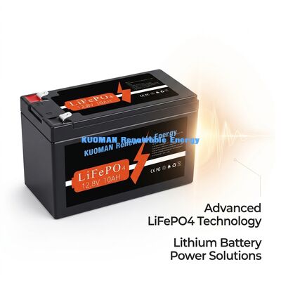 12V 10Ah 128Wh LiFePO4 Bateria litowa o głębokim cyklu do magazynowania energii i zastosowań RV
