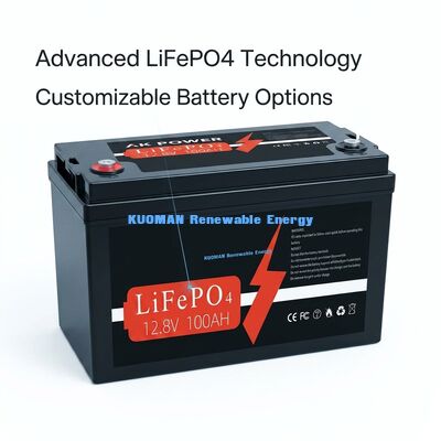 12V 100Ah 1280Wh Bateria litowa głęboki cykl z 8000 cyklu życia do magazynowania energii i zasilania wózka golfowego