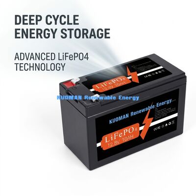 12V 10Ah 128Wh LiFePO4 Bateria litowa o głębokim cyklu do magazynowania energii i zastosowań RV