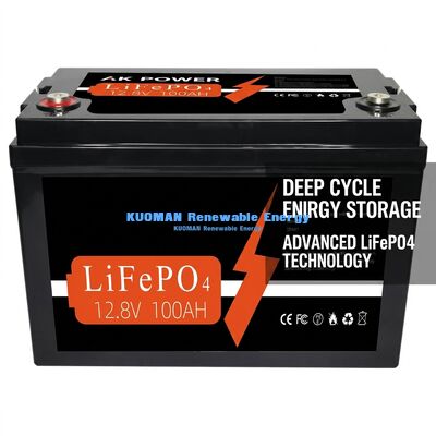 12V 100Ah 1280Wh Bateria litowa głęboki cykl z 8000 cyklu życia do magazynowania energii i zasilania wózka golfowego