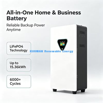 Akumulator litowo-żelazowo-fosforanowy (LiFePO4) 25,6V 100Ah z 6000 cyklami ładowania do magazynowania energii słonecznej, z szafką i zdalnym sterowaniem przez aplikację