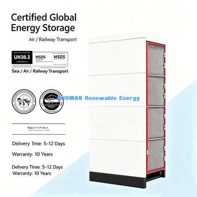 Hybrid Solar System Stackable 48V Lithium Battery Charge Via Solar Panels Or Diesel Generators