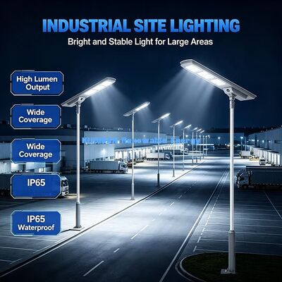 Zewnętrzne światło uliczne słoneczne 40W Wbudowane LiFePO4 bateria IP65 Światło LED słoneczne dla miejskiej drogi i placu