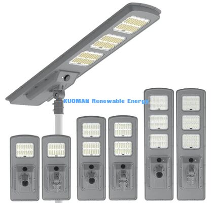 Wszystko w jednym słonecznym oświetleniu ulicznym LED 30W Monokrystaliczny panel słoneczny Lampa słoneczna IP65 dla dróg wiejskich