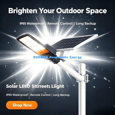 Odlewana aluminiowa lampa uliczna solarna, trwała, antykorozyjna, zewnętrzna