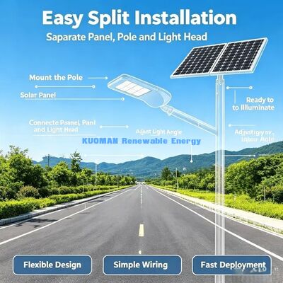 Antyoksydacyjna aluminiowa lampa uliczna solarna odporna na burze