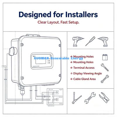 WiFi RS485 Communicate On Grid Solar Inverter LCD Display Residential Solar Inverter