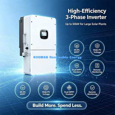 Parallel 1-9 Units Three Phase Hybrid Solar Inverter Home Commercial Off Grid System