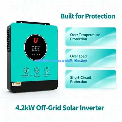 24V hybrydowy bateryjny inwerter słoneczny 4200W