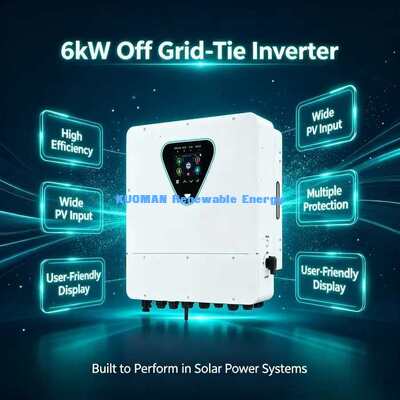 6KW 2 MPPT hybrydowy falownik prądu słonecznego transformator Wi-Fi zdalny monitoring