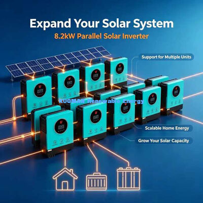 8200VA MPPT Solar Hybrid Inverter Dwukrotne obciążenie wyjście Dom Solar Backup System