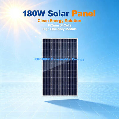180-190W Wysokowydajny panel słoneczny mono | Maksymalna wydajność 19,95%